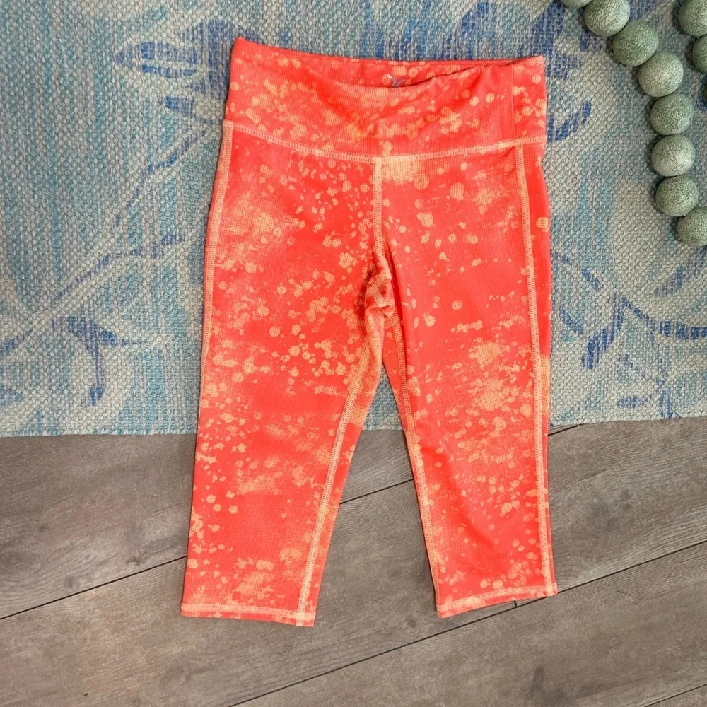 Old Navy Orange Leggings Stretchy Athletic Wear